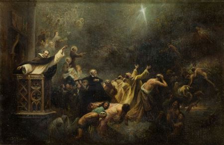 Vision of St. Vincent Ferrer preaching the Last Judgement