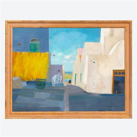 "Yellow Nets, Mykonos" by George Plante - Auction record, sale price, and art valuation. Compare with similar artists and explore comparable artworks.