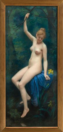 Bather with an iris