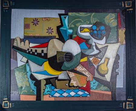 "Still life with the guitar"