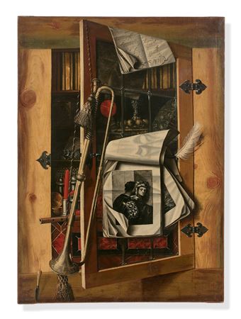 Trompe-l'œil aux instruments de musique et à la gravure du Bravo de Titien by Franciscus Gysbrechts - Auction record, sale price, and art valuation. Compare with similar artists and explore comparable artworks.