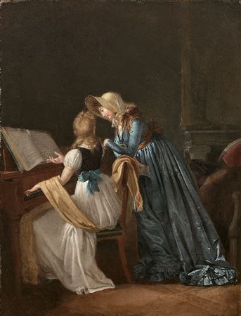 La leçon de piano by Pauline Auzou - Auction record, sale price, and art valuation. Compare with similar artists and explore comparable artworks.