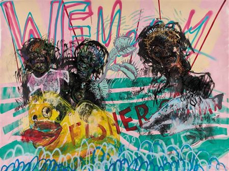 Fisher of Man, 2019 by Vusi Beauchamp - Auction record, sale price, and art valuation. Compare with similar artists and explore comparable artworks.