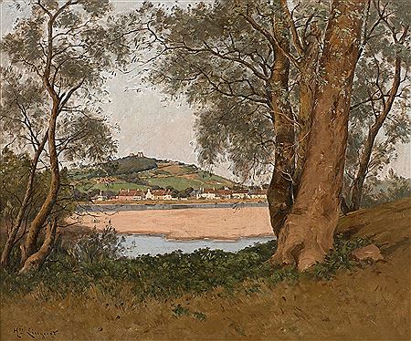 View of the banks of the Loire at Saint-Thibault by Henri Linguet - Auction record, sale price, and art valuation. Compare with similar artists and explore comparable artworks.