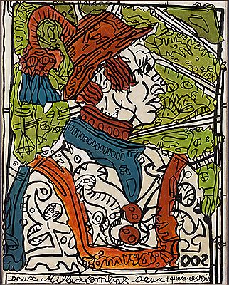 Chapeauté De Frais Rouge et Bleuet, 2002