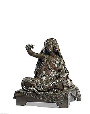 Jeune fille de Bou Saâda, 1890 by Louis Ernest Barrias - Auction record, sale price, and art valuation. Compare with similar artists and explore comparable artworks.