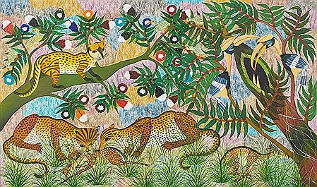 Sans titre (la chasse des guépards) by Pili Pili Munlongoyi - Auction record, sale price, and art valuation. Compare with similar artists and explore comparable artworks.