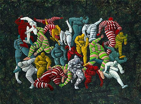 Sample artwork by Michael Musyoka (Born 1986), known for paintings and drawings - View similar artists and auction records