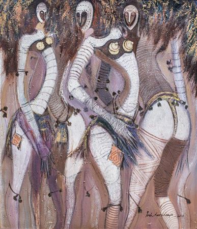 Rhythm by Joshua Nmesirionye - Auction record, sale price, and art valuation. Compare with similar artists and explore comparable artworks.