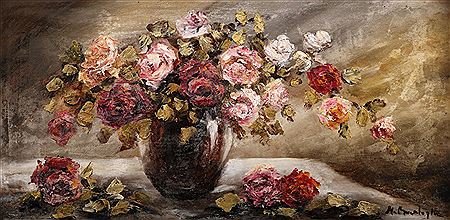 Trandafiri by Maria Ionescu Bacaloglu - Auction record, sale price, and art valuation. Compare with similar artists and explore comparable artworks.