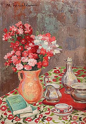Sample artwork by Maria Franculescu (Born 1922), known for painting - View similar artists and auction records
