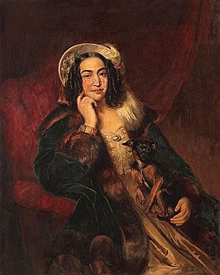 The Lady With The Dog (Portrait of Anica Bals) [1839]