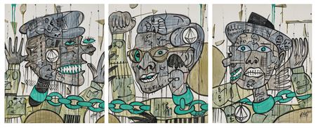 Shackled Revolution, triptych