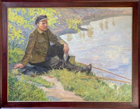 Lenin at the lake