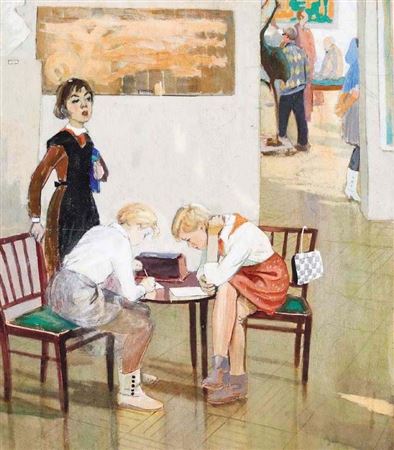Friends by Grigoriy Andreevich Marinichenko - Auction record, sale price, and art valuation. Compare with similar artists and explore comparable artworks.