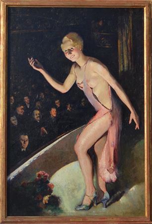 Burlesgue. The strip dancer ; 1934