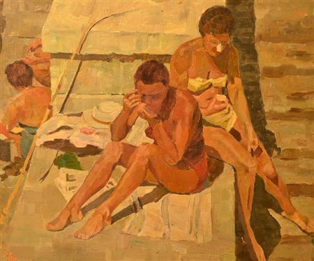 On the beach ; 1972 by Ivan Zakharovitch Kiselev - Auction record, sale price, and art valuation. Compare with similar artists and explore comparable artworks.