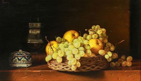Still life with Spanish grapes