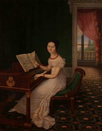 Portrait of a girl at a pianoforte by Pierre Charles Cior - Auction record, sale price, and art valuation. Compare with similar artists and explore comparable artworks.