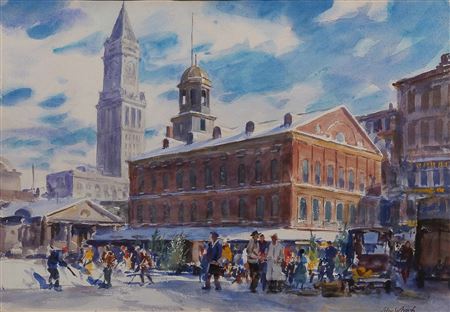 Faneuil Hall Winter Morning