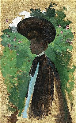 Portrait of Woman with Hat