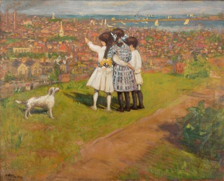 The Embankment, Parker Hill, Boston, 1910 by Frank Henry (Hector) L Tompkins - Auction record, sale price, and art valuation. Compare with similar artists and explore comparable artworks.