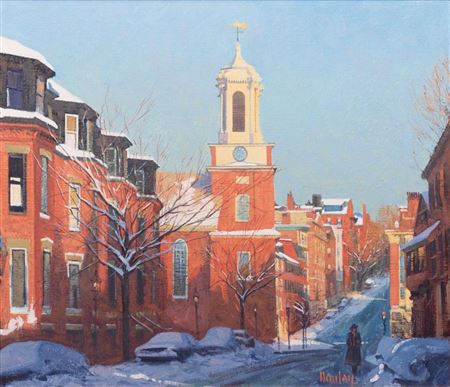 "Mt. Vernon St. Winter Afternoon, Boston Ma." 1984