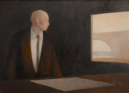 Sample artwork by George De Lyra (1929 - 1999), known for figure - View similar artists and auction records