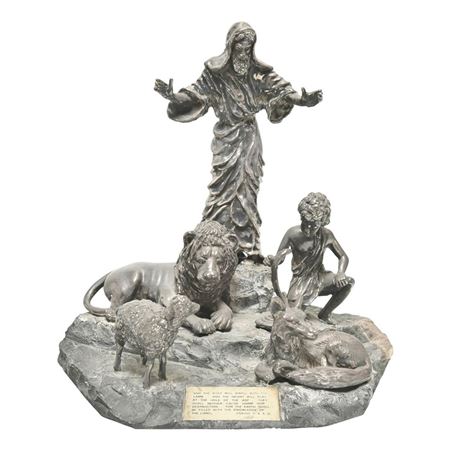 Lion and Lamb by Yaacov Heller - Auction record, sale price, and art valuation. Compare with similar artists and explore comparable artworks.