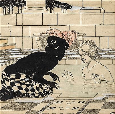 Conversation in the bathroom