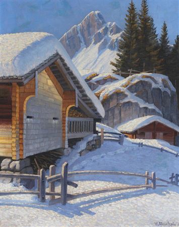 Stockalp,1917 by Wilhelm Amrhein - Auction record, sale price, and art valuation. Compare with similar artists and explore comparable artworks.