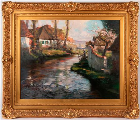 Spring Morning, Canal in Western France