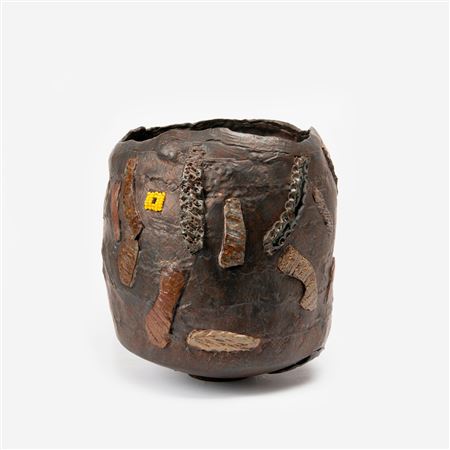 Massive Embellished Pinch Pot (1980s)