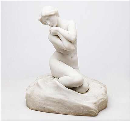 Sample artwork by Josep Llimona Bruguera (1864 - 1934), known for modernist sculpture, female nudes, public monuments, funerary imagery - View similar artists and auction records