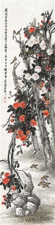 SPARROWS AND FLOWERS