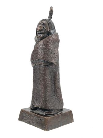 Native American Bronze Sculpture