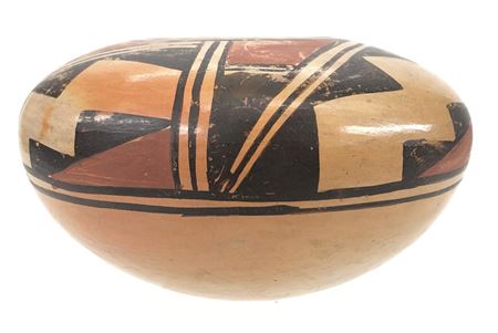 Native American Hopi Polychrome Pottery Jar Vessel
