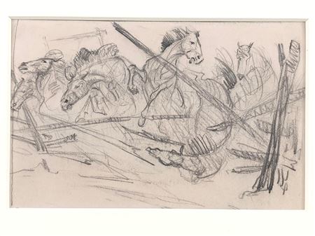"WILD HORSES IN A CORRAL"