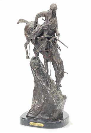 "MOUNTAIN MAN" BRONZE SCULPTURE