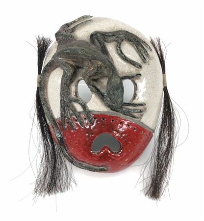 NATIVE AMERICAN RAKU CLAY MASK