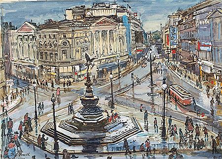 Sample artwork by Hubert (Harry) Andrew Freeth (1912 - 1986), known for painting - View similar artists and auction records