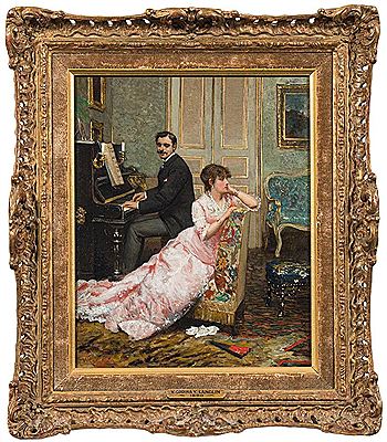 Diverted Attention by Victoriano Codina Y Langlin - Auction record, sale price, and art valuation. Compare with similar artists and explore comparable artworks.