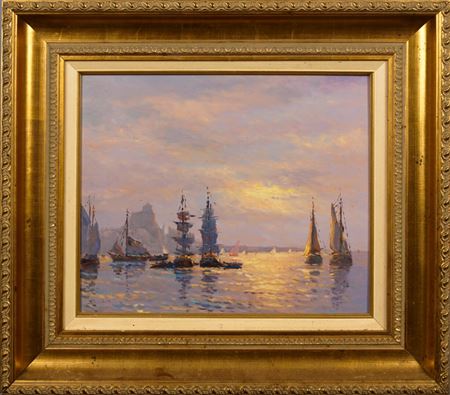 Boats at anchor by Marius Zabin - Auction record, sale price, and art valuation. Compare with similar artists and explore comparable artworks.