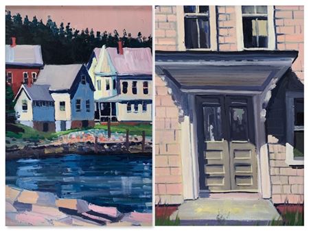 Lot of Two: Side Street Shadows & Maine
