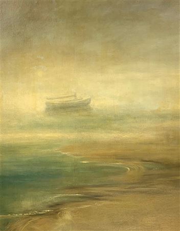 Sample artwork by F Ronald Fowler (1946 - 2014), known for landscape, houses, waterscene painting, book illustration - View similar artists and auction records