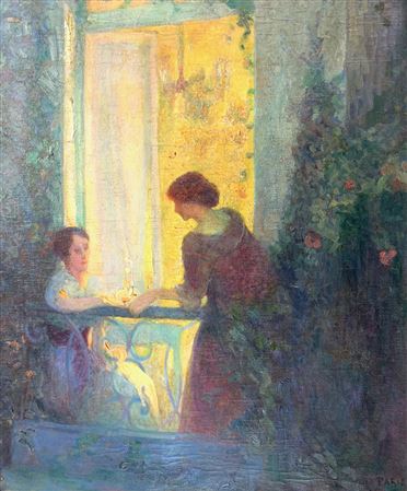 "The Conversation, Paris, 1914" by Jane Mumford - Auction record, sale price, and art valuation. Compare with similar artists and explore comparable artworks.