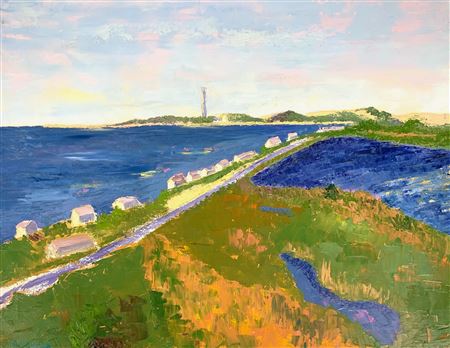 Sample artwork by Byrne Marston (Born 1931), known for street scene - View similar artists and auction records