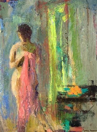 Female with Fruit Bowl