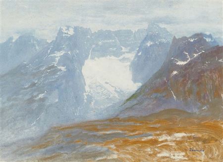 Au sommet de la montagne, les Dolomites (?)