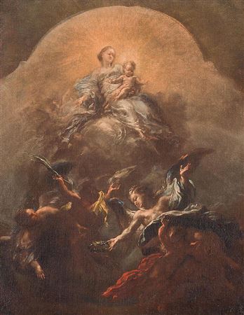 Santa Caterina in gloria by Giacomo del Po - Auction record, sale price, and art valuation. Compare with similar artists and explore comparable artworks.